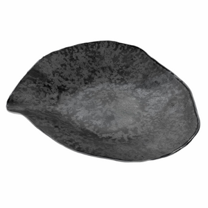 Foorer Indulge No. 8 Porcelain Dinner Plate Graphite Grey Silver Textured